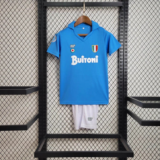 Napoli Retro 'Thuis' Voetbaltenue 87/88 - KINDEREN