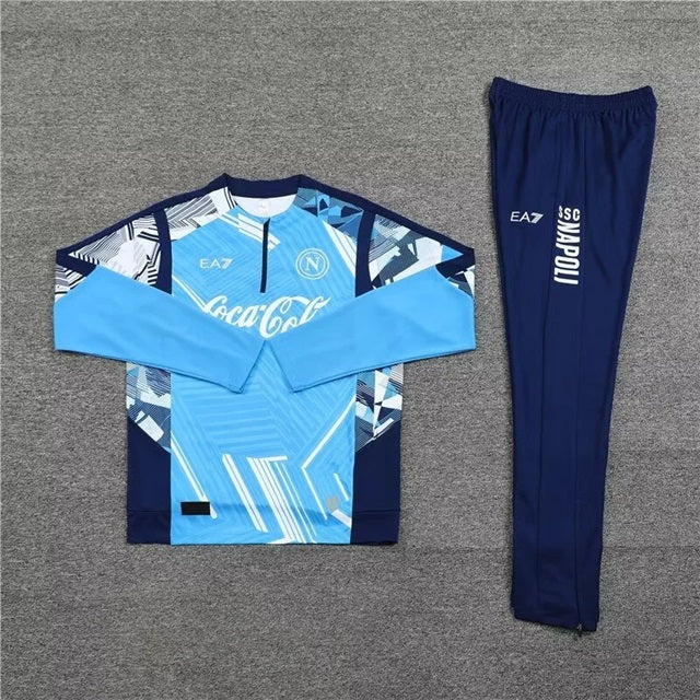 Napoli Half-Pull Trainingspak 'Lichtblauw' - KINDEREN