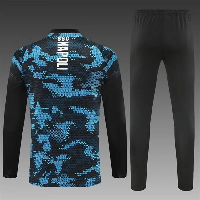 Napoli Half-Pull Trainingspak 'Zwart' - VOLWASSENEN