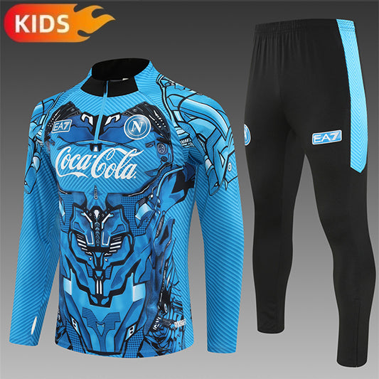 Napoli Half-Pull Trainingspak 'Blauw' 25/26 - KINDEREN