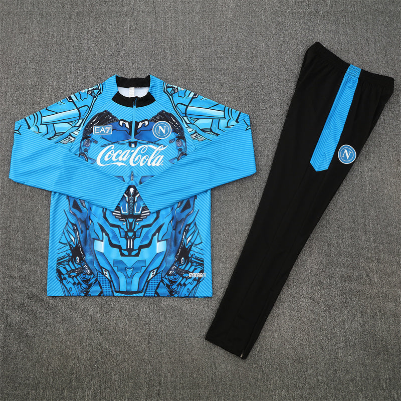Napoli Half-Pull Trainingspak 'Blauw' 25/26 - KINDEREN
