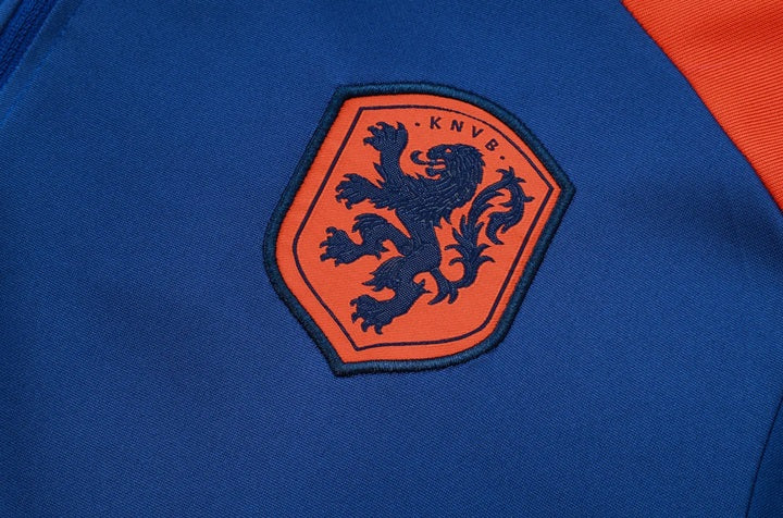 Nederland Half-Pull Trainingspak 'Blauw' 2025 - KINDEREN