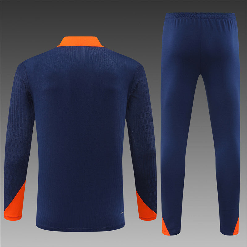 Nederland Half-Pull Trainingspak 'Blauw' 25/26 - KINDEREN