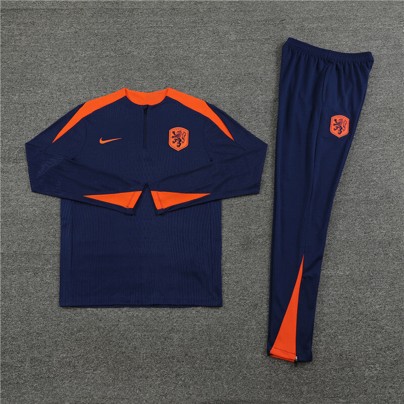 Nederland Half-Pull Trainingspak 'Blauw' 25/26 - KINDEREN