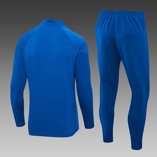 Olympique Marseille Half-Pull Trainingspak 'Blauw' - VOLWASSENEN