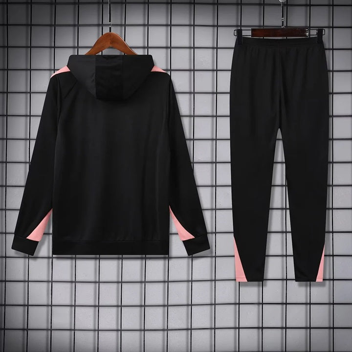 Paris Saint Germain Hooded Trainingspak 'Zwart/Roze' - VOLWASSENEN