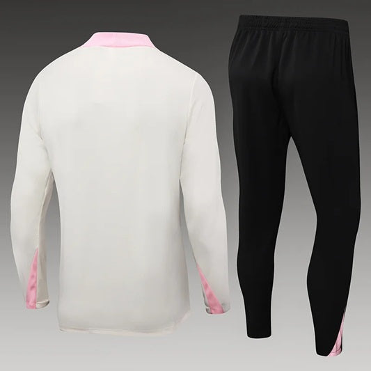 Paris Saint Germain Half-Pull Trainingspak 'Wit/Roze' - KINDEREN