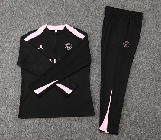 Paris Saint Germain Half-Pull Trainingspak 'Zwart/Roze' - KINDEREN