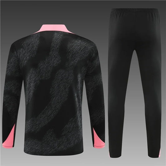Paris Saint Germain Half-Pull Trainingspak 'Zwart/Roze/Grijs' - VOLWASSENEN