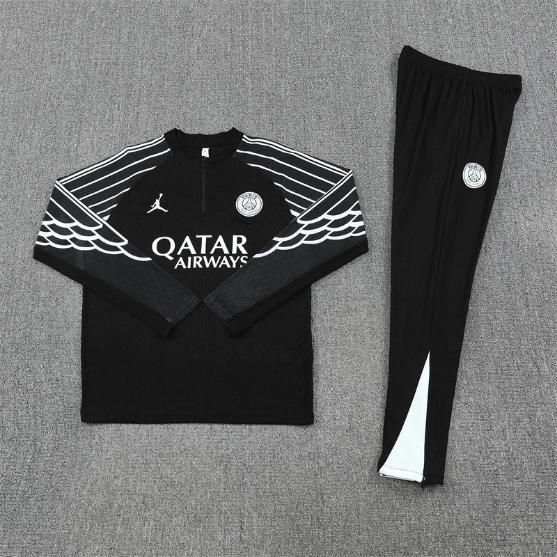 PSG Half-Pull Trainingspak 'Zwart' 25/26 - KINDEREN