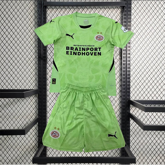 PSV Endhoven Keeper Voetbalkit 'Groen' 24/25 - KINDEREN
