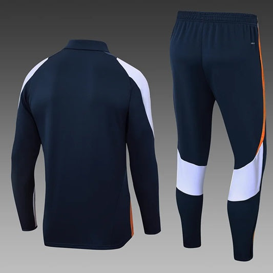 Real Madrid Half-Pull Trainingspak 'Blauw' - KINDEREN