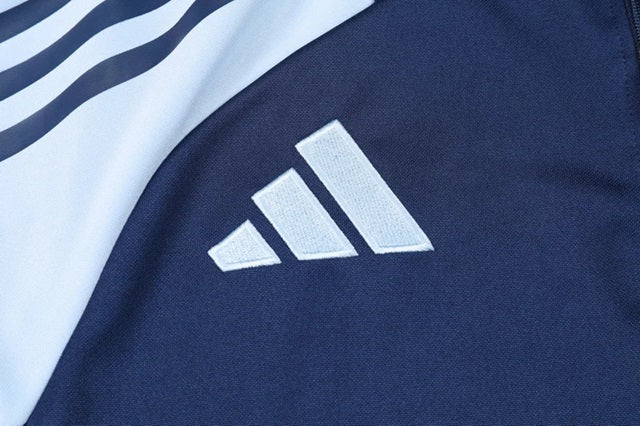 Real Madrid Half-Pull Trainingspak 'Blauw' - VOLWASSENEN