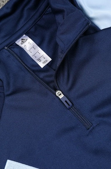 Real Madrid Half-Pull Trainingspak 'Blauw' - VOLWASSENEN