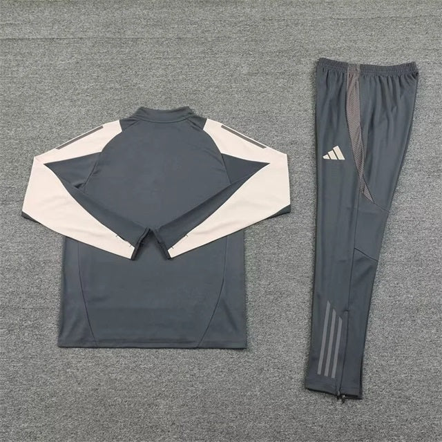 Real Madrid Half-Pull Trainingspak 'Grijs' - KINDEREN