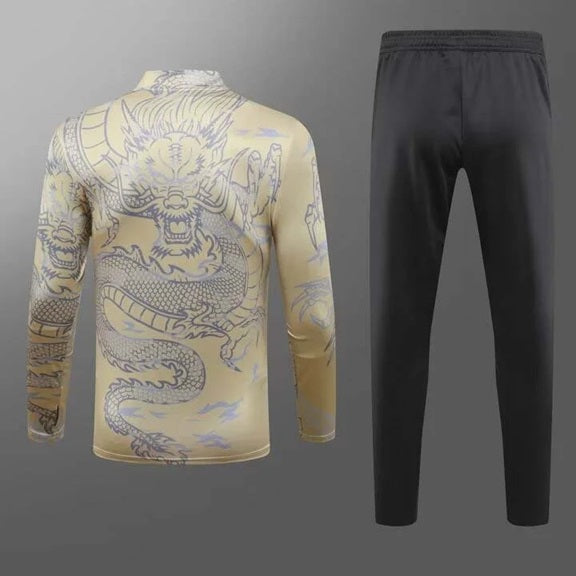 Real Madrid Half-Pull Trainingspak 'Geel/Goud' - VOLWASSENEN