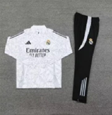 Real Madrid Half-Pull Trainingspak 'Wit' - KINDEREN