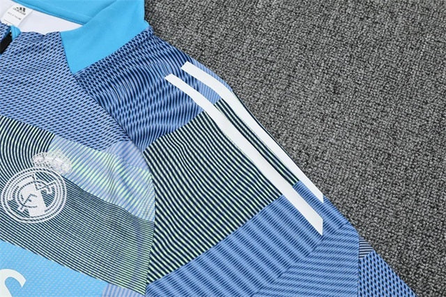 Real Madrid Half-Pull Trainingspak 'Blauw-Grijs' 25/26 - VOLWASSENEN