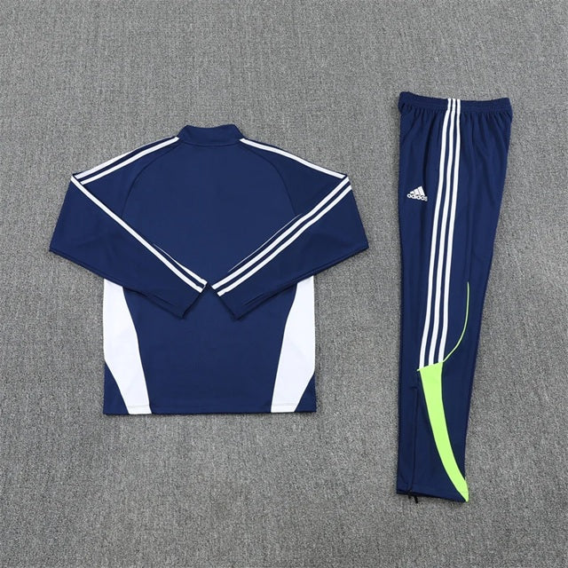 Real Madrid Half-Pull Trainingspak 'Blauw-Wit' 25/26 - VOLWASSENEN