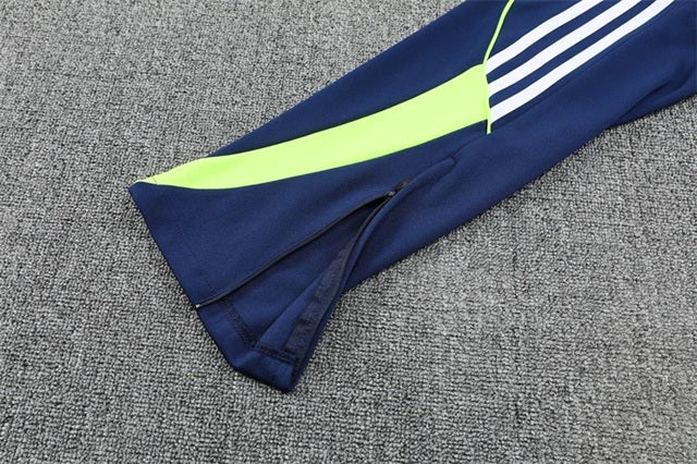 Real Madrid Half-Pull Trainingspak 'Blauw-Wit' 25/26 - VOLWASSENEN