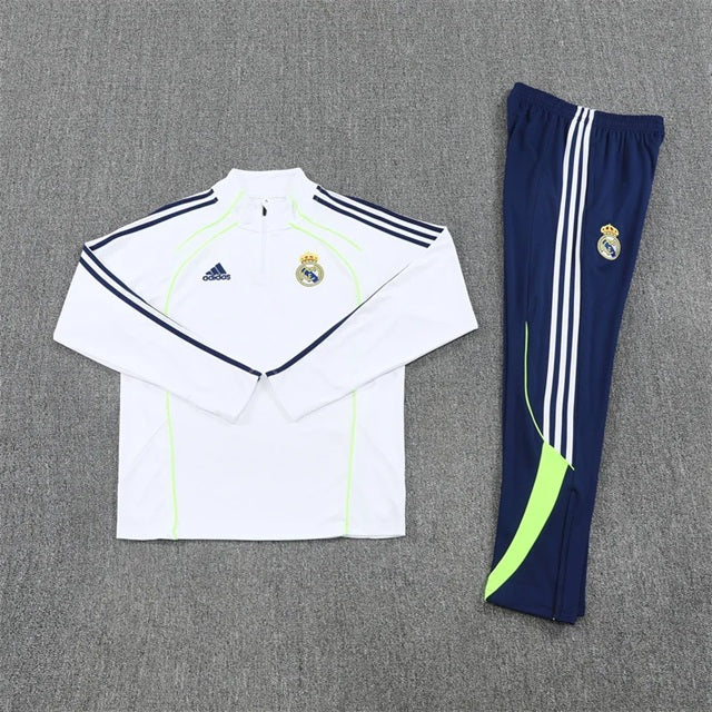 Real Madrid Half-Pull Trainingspak 'Wit-Blauw' 25/26 - VOLWASSENEN