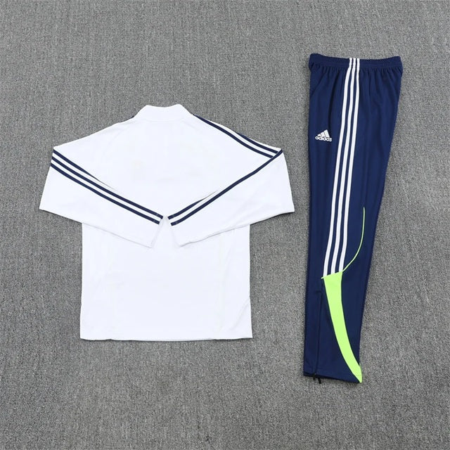 Real Madrid Half-Pull Trainingspak 'Wit-Blauw' 25/26 - VOLWASSENEN