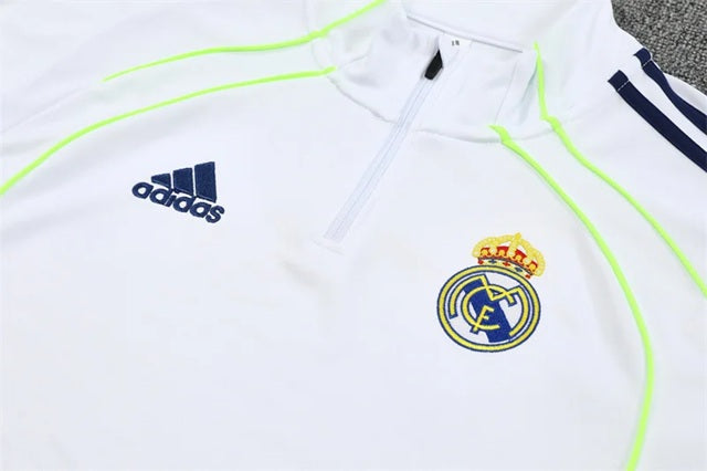 Real Madrid Half-Pull Trainingspak 'Wit-Blauw' 25/26 - VOLWASSENEN