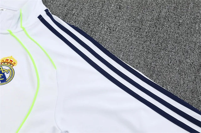 Real Madrid Half-Pull Trainingspak 'Wit-Blauw' 25/26 - VOLWASSENEN