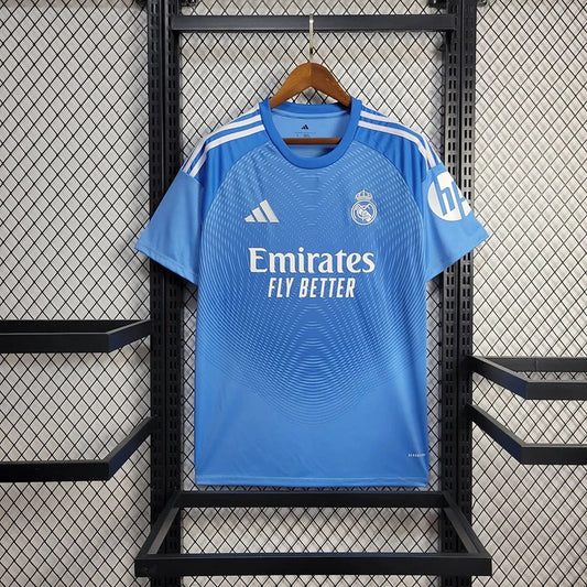 Real Madrid Keeper Voetbalshirt 'Blauw' 25/26 - VOLWASSENEN