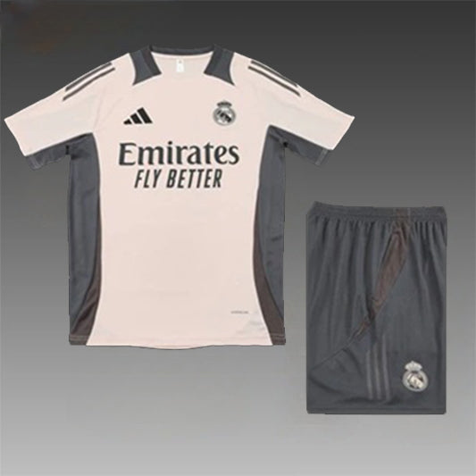 Real Madrid Trainingskit 'Beige-Grijs' 25/26 - KINDEREN