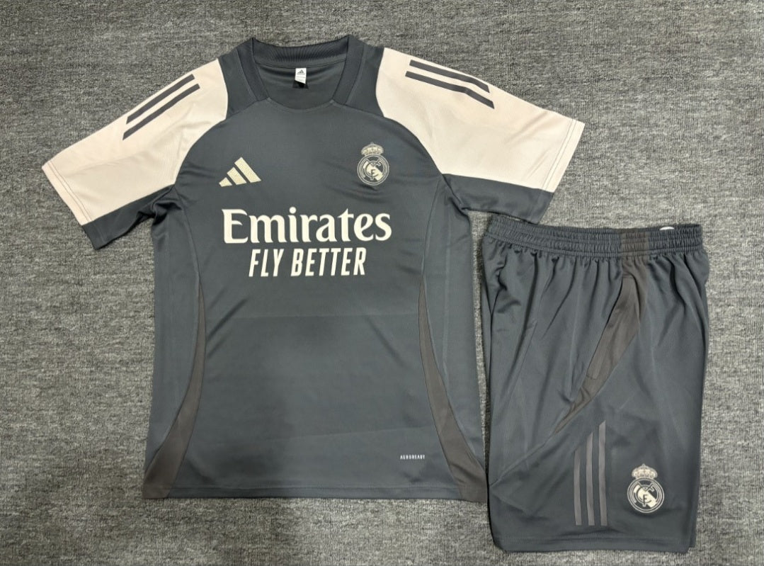 Real Madrid Trainingskit 'Grijs-Beige' 25/26 - KINDEREN