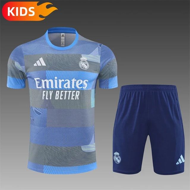 Real Madrid Trainingskit 'Blauw-Grijs' 25/26 - KINDEREN