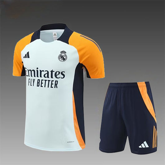 Real Madrid Trainingskit 'Wit-Blauw-Oranje' 25/26 - VOLWASSENEN