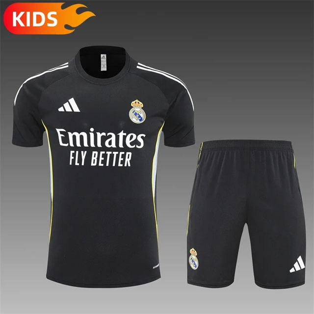 Real Madrid Trainingskit 'Zwart' 25/26 - KINDEREN