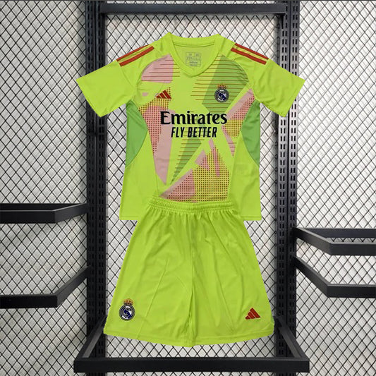 Real Madrid Keeper Voetbalkit 'Geel' 24/25 - KINDEREN