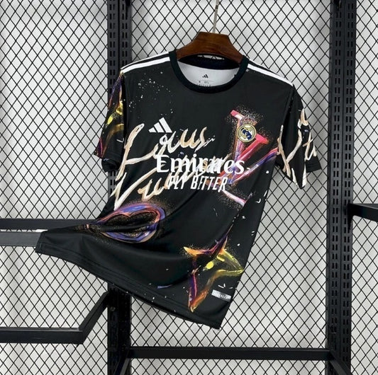 Real Madrid Louis Vuitton Joint Edition Voetbalshirt 'Zwart' 25/26 - VOLWASSENEN