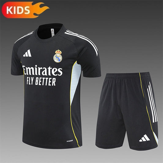 Real Madrid Trainingskit 'Zwart' 25/26 - KINDEREN