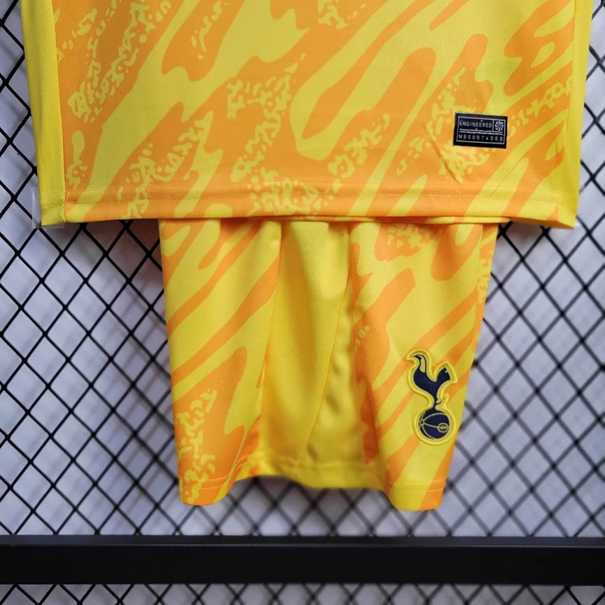 Tottenham Keeper Voetbalkit 'Geel' 24/25 - KINDEREN
