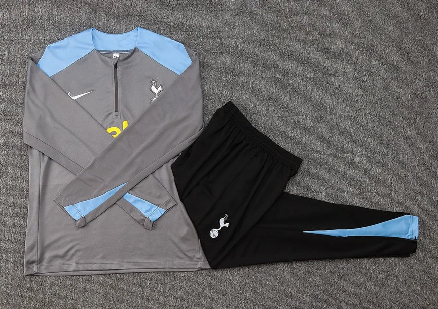 Tottenham Half-Pull Trainingspak 'Grijs' - KINDEREN
