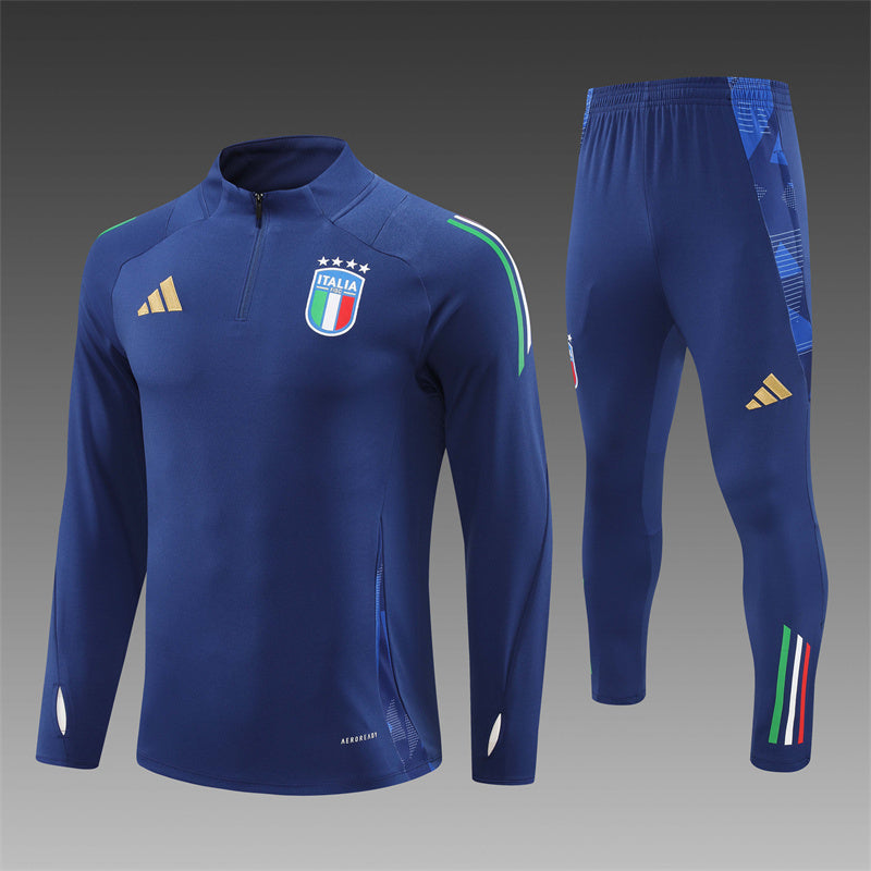 Italie Half-Pull Trainingspak 'Blauw' 25/26 - VOLWASSENEN