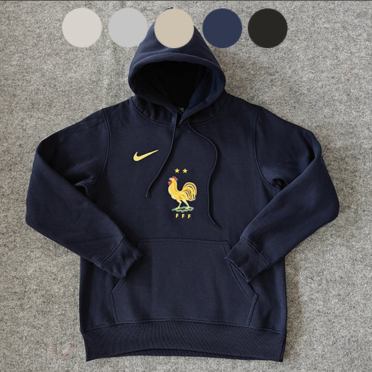 Frankrijk Premium Fleece Hoodie - VOLWASSENEN