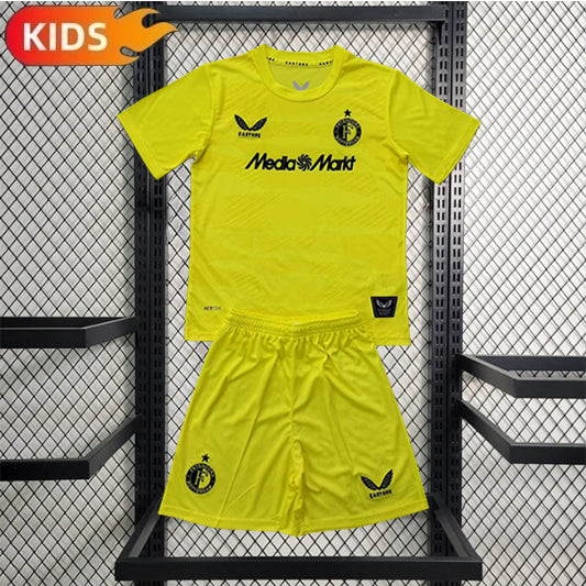 Feyenoord Keeper Voetbalkit 'Geel' 25/26 - KINDEREN