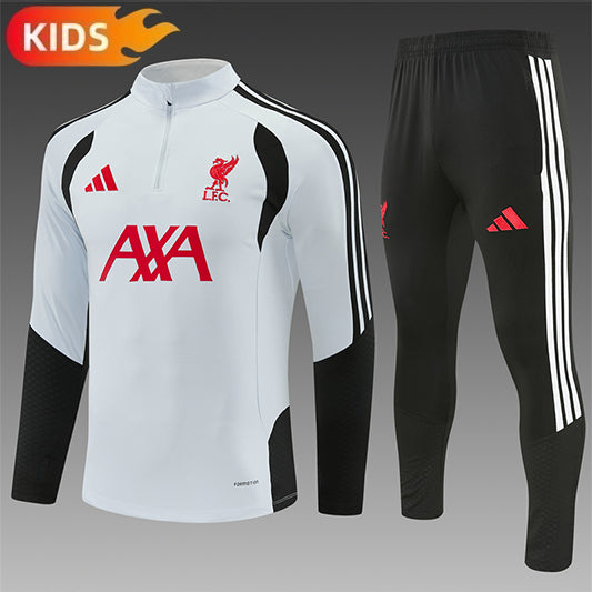 Liverpool Half-Pull Trainingspak 'Wit' 26/27 - KINDEREN