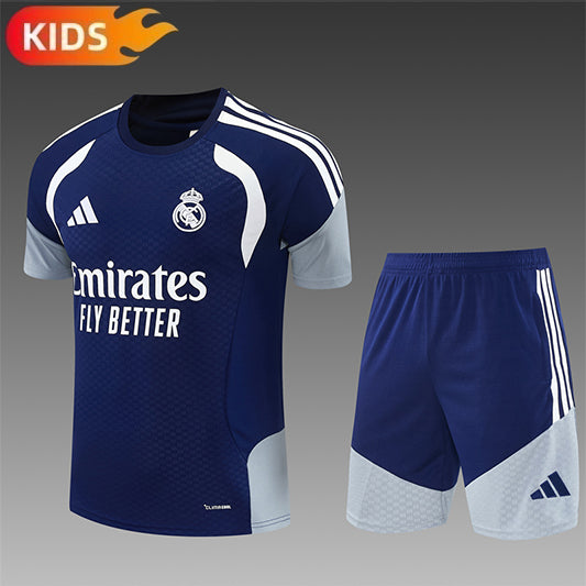 Real Madrid Trainingskit 'Blauw-Grijze' 26/27 - KINDEREN