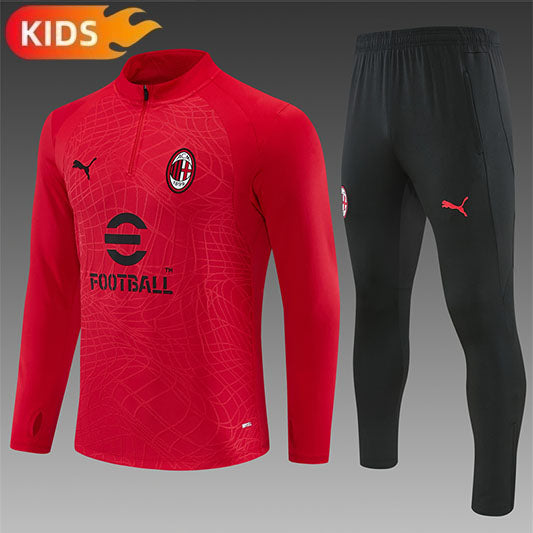 AC Milan Half-Pull Trainingspak 'Rood' 26/27 - KINDEREN