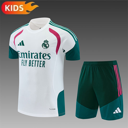 Real Madrid Trainingskit 'Wit-Groen' 26/27 - KINDEREN