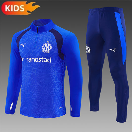 Olympique Marseille Half-Pull Trainingspak 'Blauw' 26/27 - KINDEREN