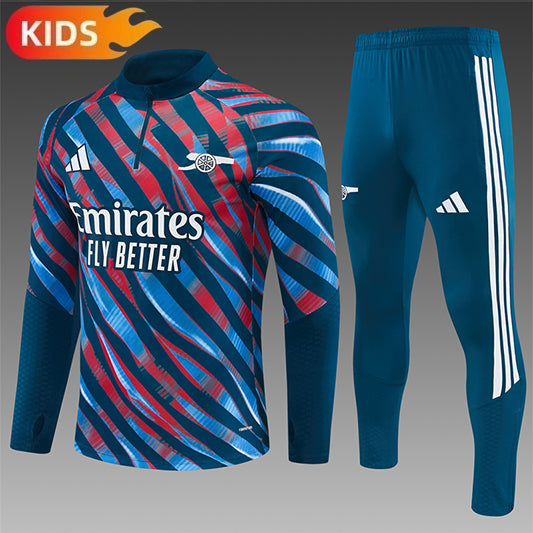 Arsenal Half-Pull Trainingspak 'Blauw-Rood' 26/27 - KINDEREN