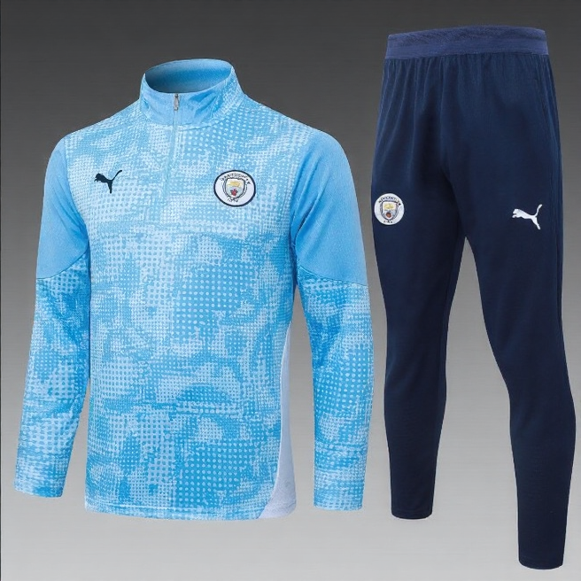 Manchester City Half-Pull Trainingspak 'Blauw' 25/26 - VOLWASSENEN
