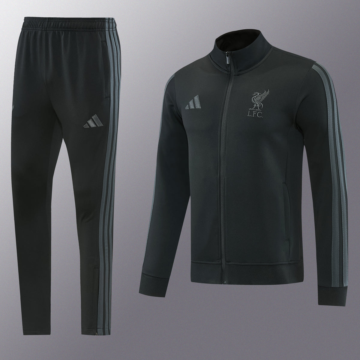 Liverpool Full-Zip Trainingspak 26/27 'Zwart' - VOLWASSENEN